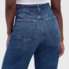 Curvy High Rise Stride Jeans mit weitem Bein