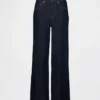 Curvy High Rise Stride Jeans mit weitem Bein