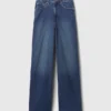 Curvy High Rise Stride Jeans mit weitem Bein