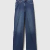 Curvy High Rise Stride Jeans mit weitem Bein