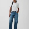 Curvy-Jeans mit niedriger Leibhöhe im lockeren 90er-Jahre-Stil