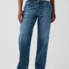 Curvy-Jeans mit niedriger Leibhöhe im lockeren 90er-Jahre-Stil
