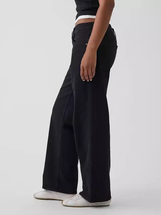 Curvy-Jeans mit niedriger Leibhöhe im lockeren 90er-Jahre-Stil