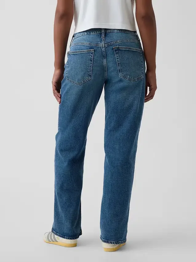 Curvy-Jeans mit niedriger Leibhöhe im lockeren 90er-Jahre-Stil