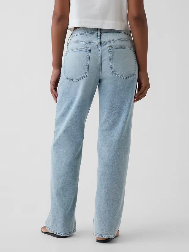 Curvy-Jeans mit niedriger Leibhöhe im lockeren 90er-Jahre-Stil