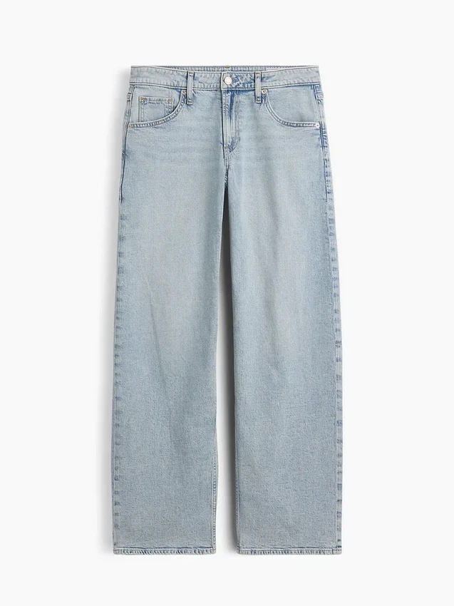 Curvy-Jeans mit niedriger Leibhöhe im lockeren 90er-Jahre-Stil