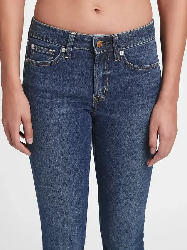 Curvy True Skinny Jeans mit mittlerer Leibhöhe