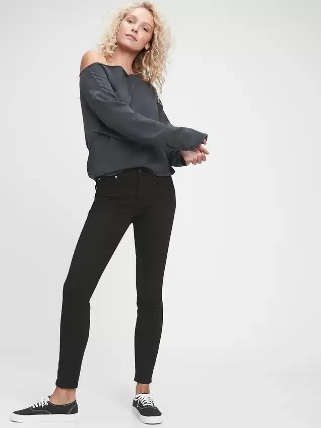 Curvy True Skinny Jeans mit mittlerer Leibhöhe