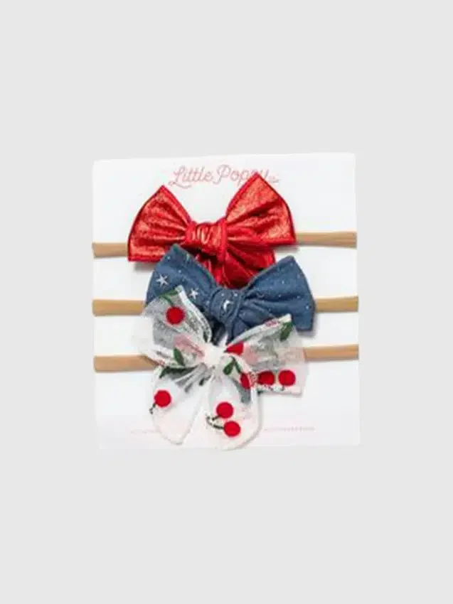 Das „Cherry“-Haarband-Schleifen-Set