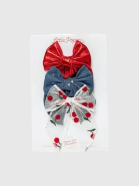 Das „Cherry“-Haarspangen-Set