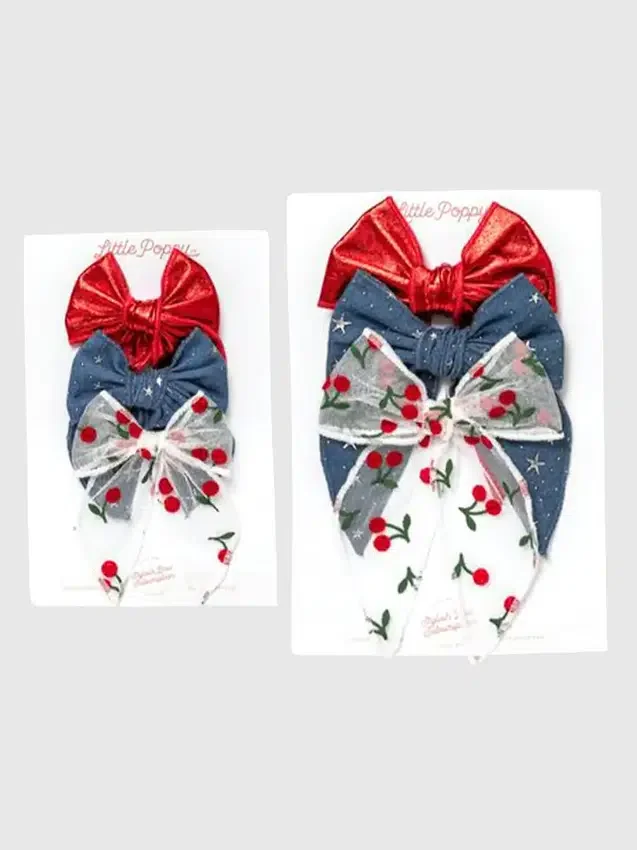 Das „Cherry“-Haarspangen-Set