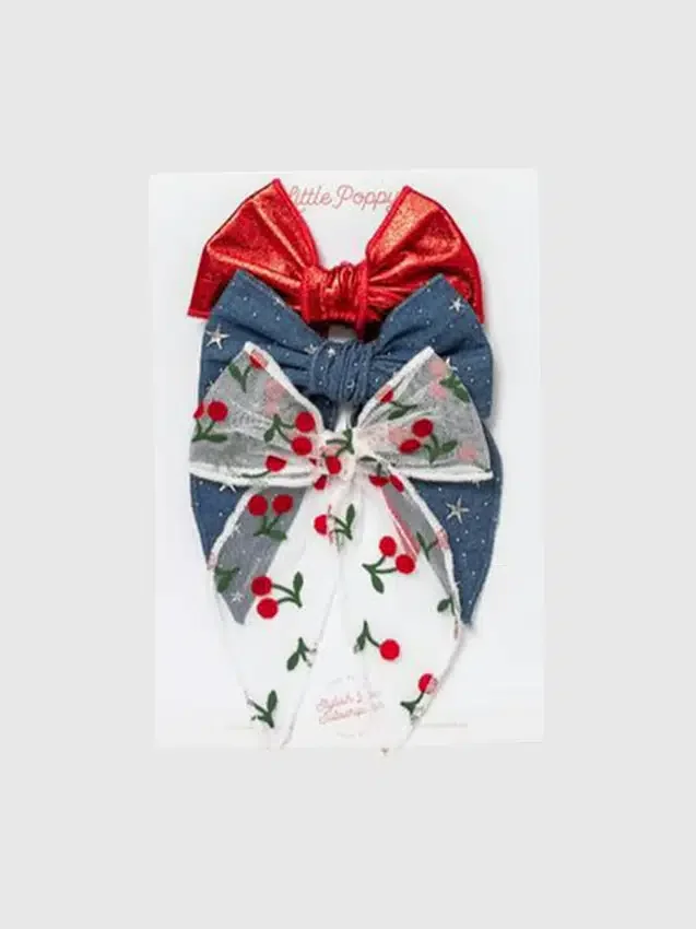 Das „Cherry“-Haarspangen-Set