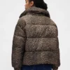 Daunenjacke mit Kunstfellbesatz
