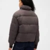Daunenjacke mit Kunstfellbesatz