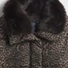 Daunenjacke mit Kunstfellbesatz