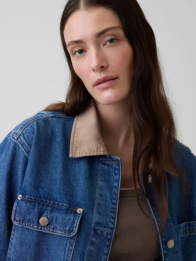 Denim-Barn-Jacke