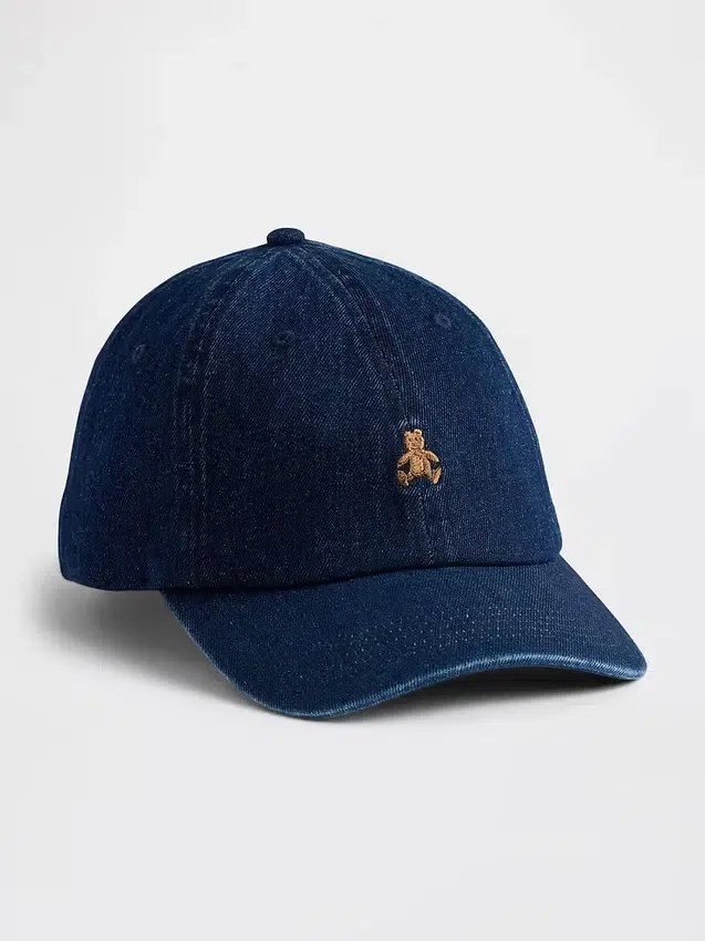Denim-Baseballhut mit Brannan-Bär