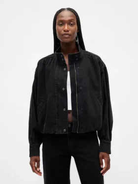 Denim-Bubble-Jacke