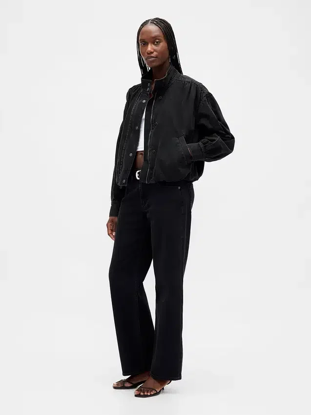 Denim-Bubble-Jacke