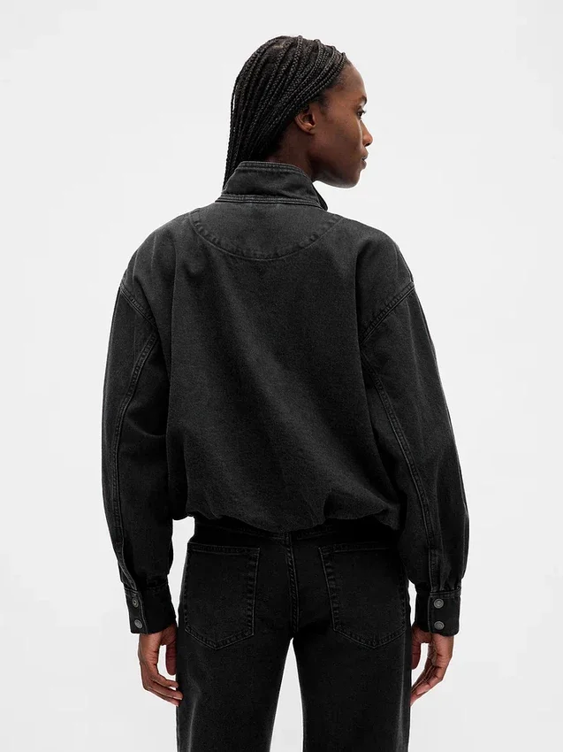 Denim-Bubble-Jacke