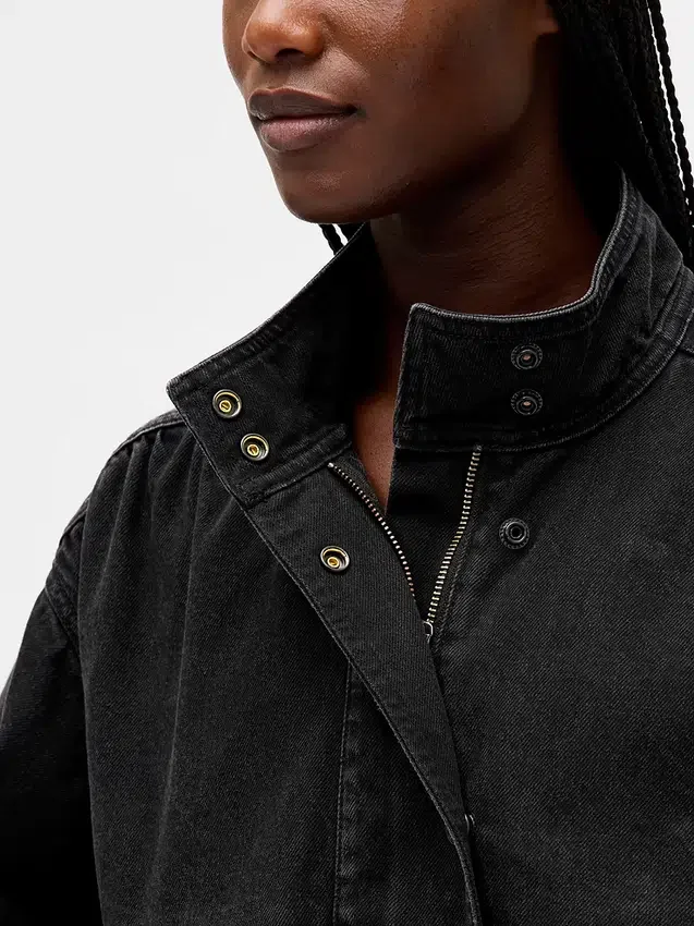 Denim-Bubble-Jacke