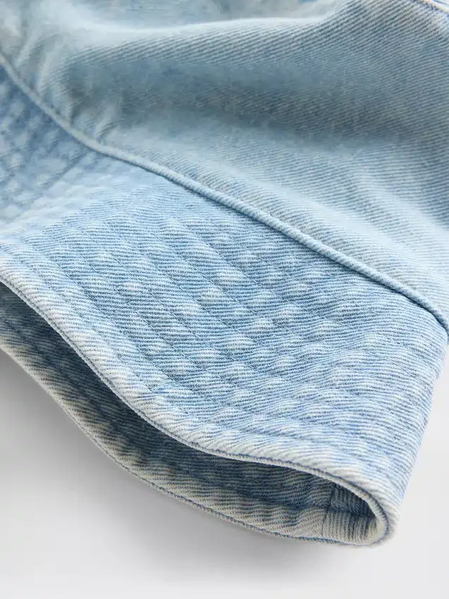 Denim-Bucket-Mütze