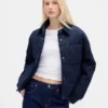 Denim-Daunenjacke