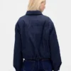 Denim-Daunenjacke
