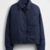Denim-Daunenjacke