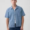 Denim-Dobby-Resort-Hemd