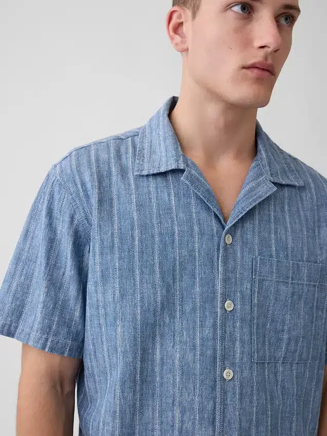 Denim-Dobby-Resort-Hemd