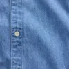 Denim-Hemd mit geradem Saum und lockerer Passform