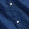 Denim-Hemd mit geradem Saum und lockerer Passform