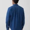 Denim-Hemd mit Taschen