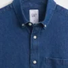 Denim-Hemd mit Taschen