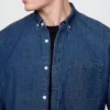 Denim-Hemd mit Taschen