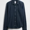 Denim-Hemd mit Taschen