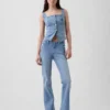 Denim-Korsett-Oberteil