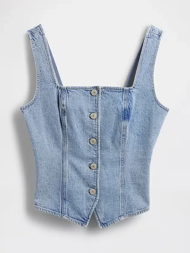 Denim-Korsett-Oberteil
