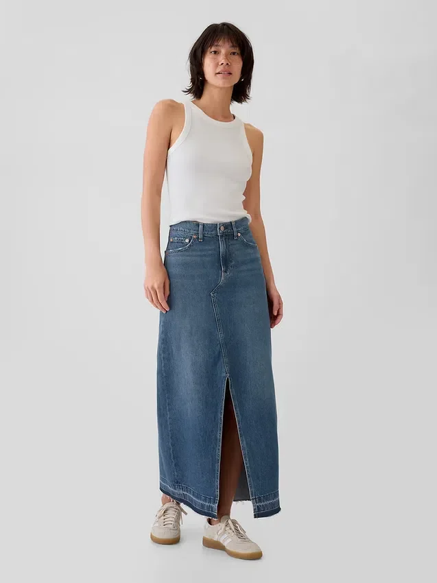 Denim-Maxirock