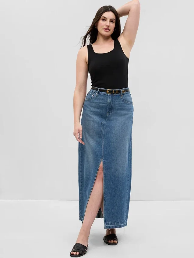 Denim-Maxirock