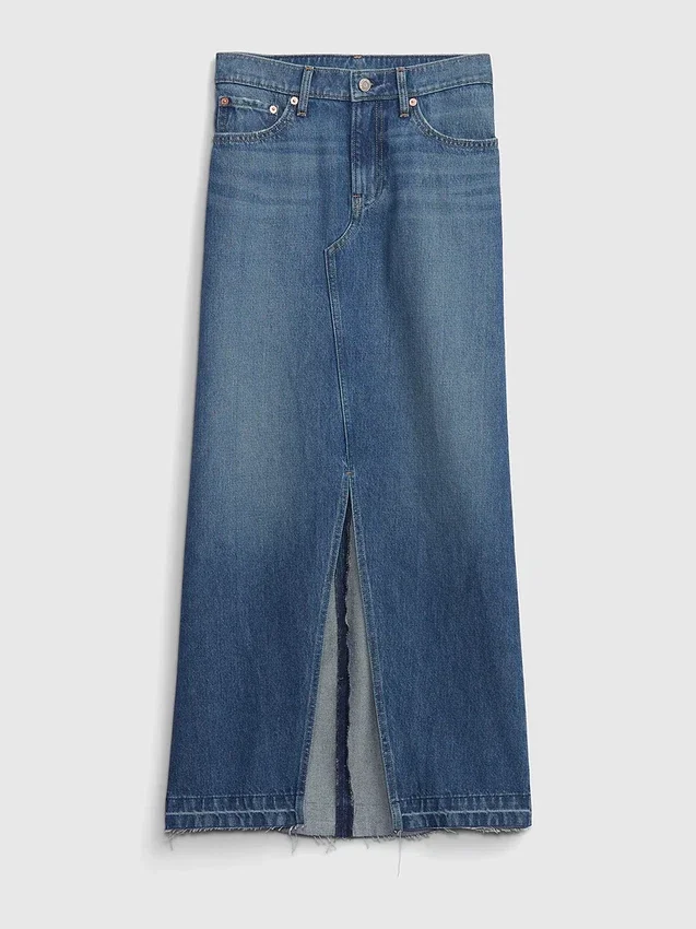 Denim-Maxirock