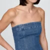 Denim-Midi-Kleid