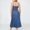 Denim-Midi-Kleid