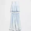 Denim-Outfit-Set mit Lochstickerei für Baby & Kleinkind
