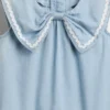 Denim-Outfit-Set mit Schleife für Baby & Kleinkind
