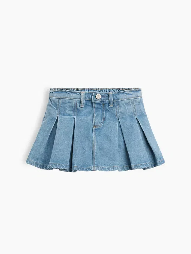 Denim-Plissee-Rock für Baby & Kleinkind