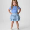 Denim-Rüschen-Skort für Baby & Kleinkind