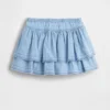 Denim-Rüschen-Skort für Baby & Kleinkind