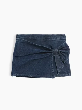 Denim-Skort mit Schleife für Baby & Kleinkind